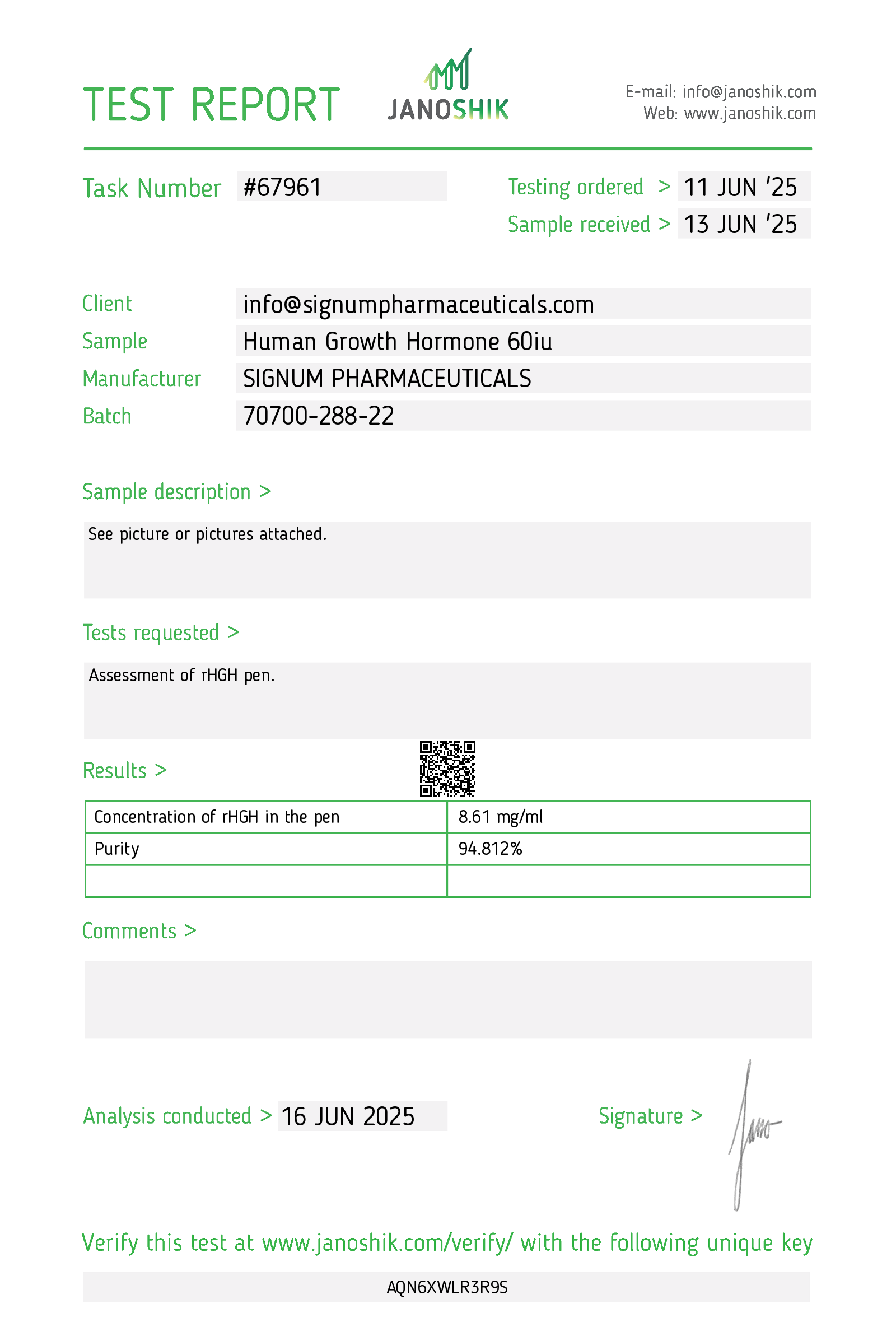 Test Report Trenbolonum